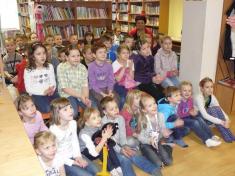 Spisovatel Jan Opatřil besedoval 12.4.2013 s&nbsp;dětmi v&nbsp;obecní knihovně