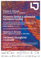 Plakát - Varhanní koncerty MHF Leoše Janáčka