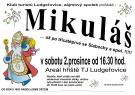 Plakát - Mikulášská nadílka Klubu turistů Ludgeřovice