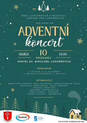Plakát - adventní koncert 