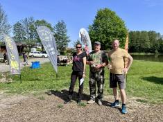 Rybářské závody na 3. a 4. rybníku (po proudu)