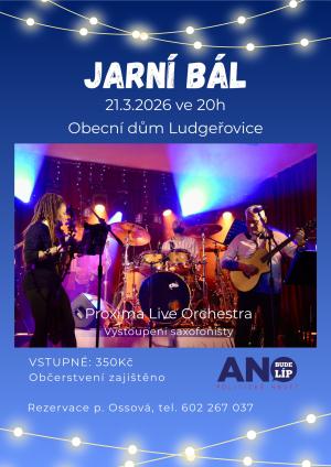 Plakát - Ples ANO Ludgeřovice