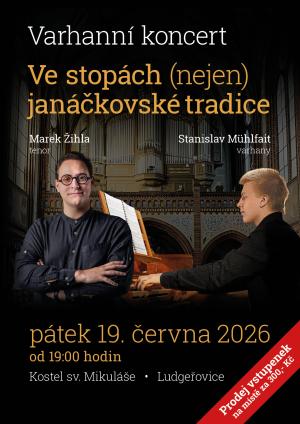 Plakát - Varhanní koncert v Ludgeřovicích