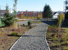 V areálu školního hřiště naší základní školy vzniká botanická zahrada
